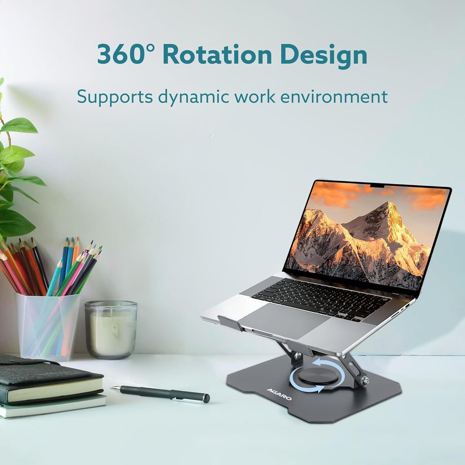 Image of Agaro Metal Portable Laptop Table