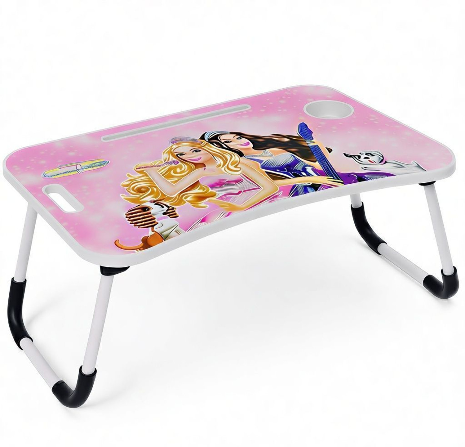 Image of PrimiumQuality Foldable Study Table Laptop Table for Bed | Wooden MDF Portable Desk Wood Portable Laptop Table
