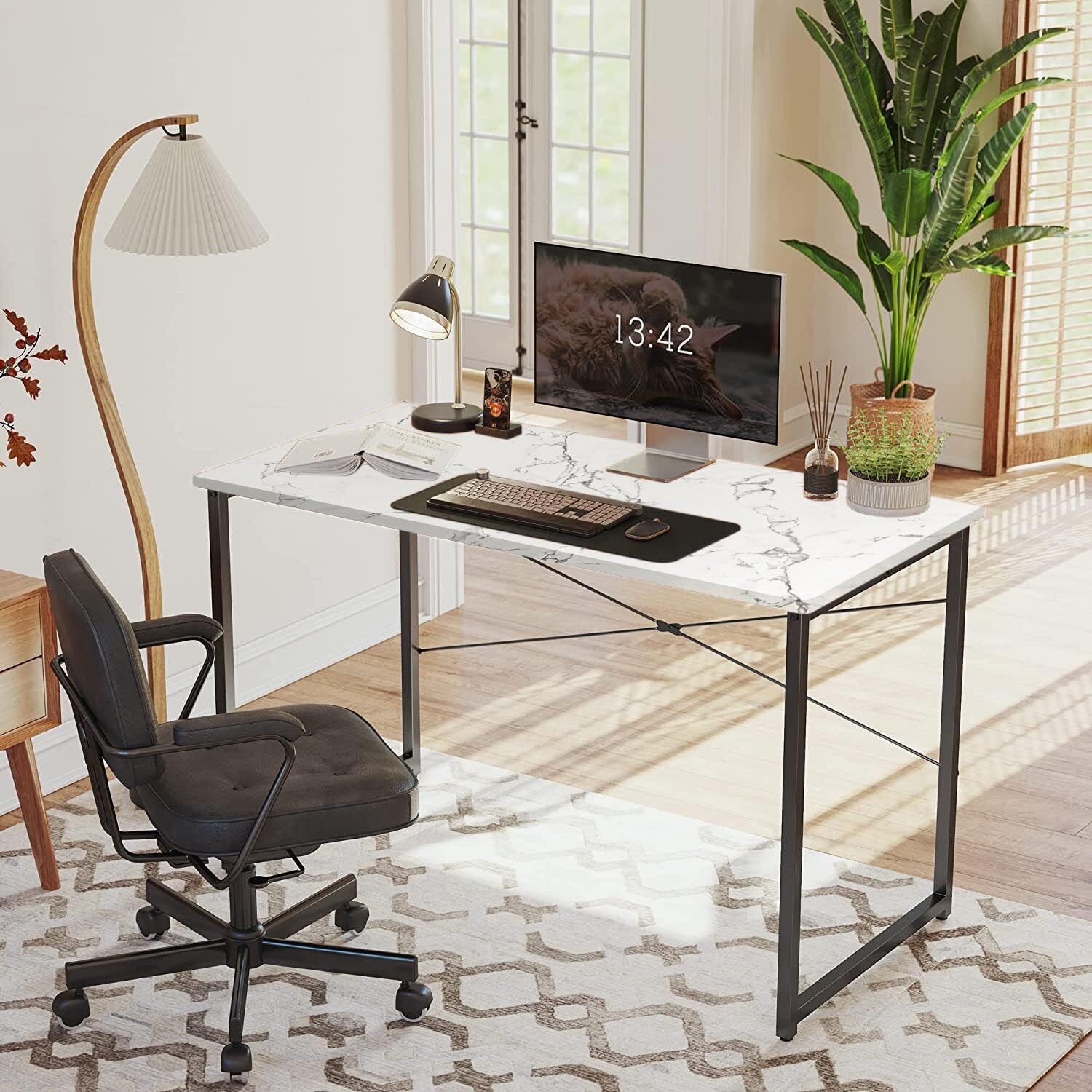 Image of Mevigo Wood Laminated Study Table, Computer Table for Home,Office Table, Desktop Engineered Wood Computer Desk