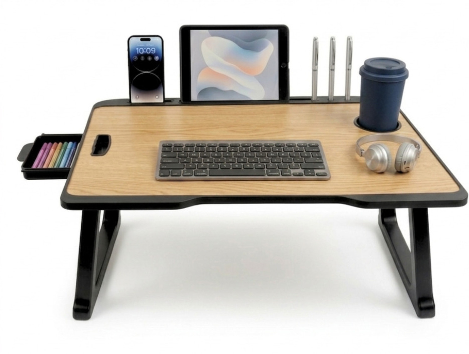 Image of CDPL Express Foldable Multipurpose Wood Portable Laptop Table Wood Portable Laptop Table
