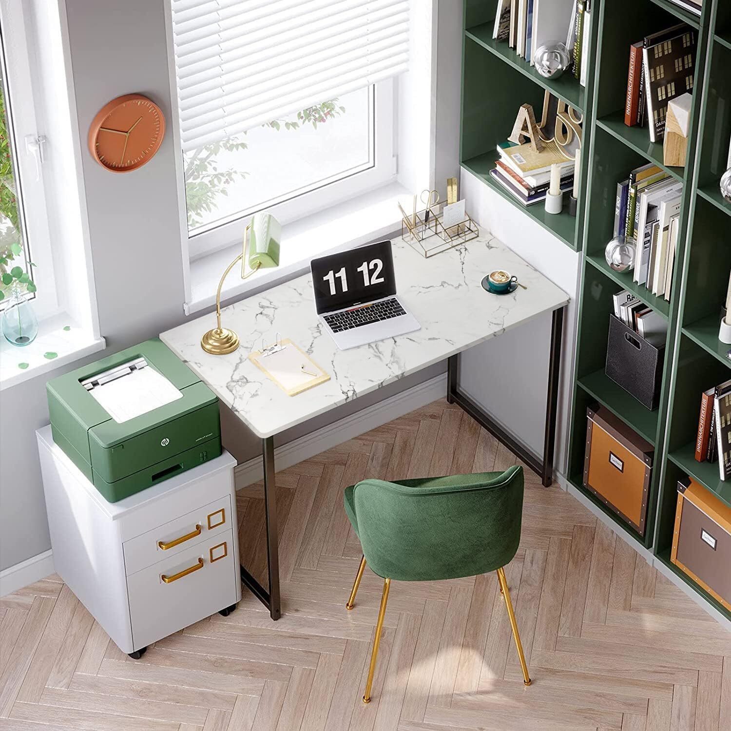 Image of Mevigo Wood Laminated Study Table, Computer Table for Home,Office Table, Desktop Engineered Wood Computer Desk