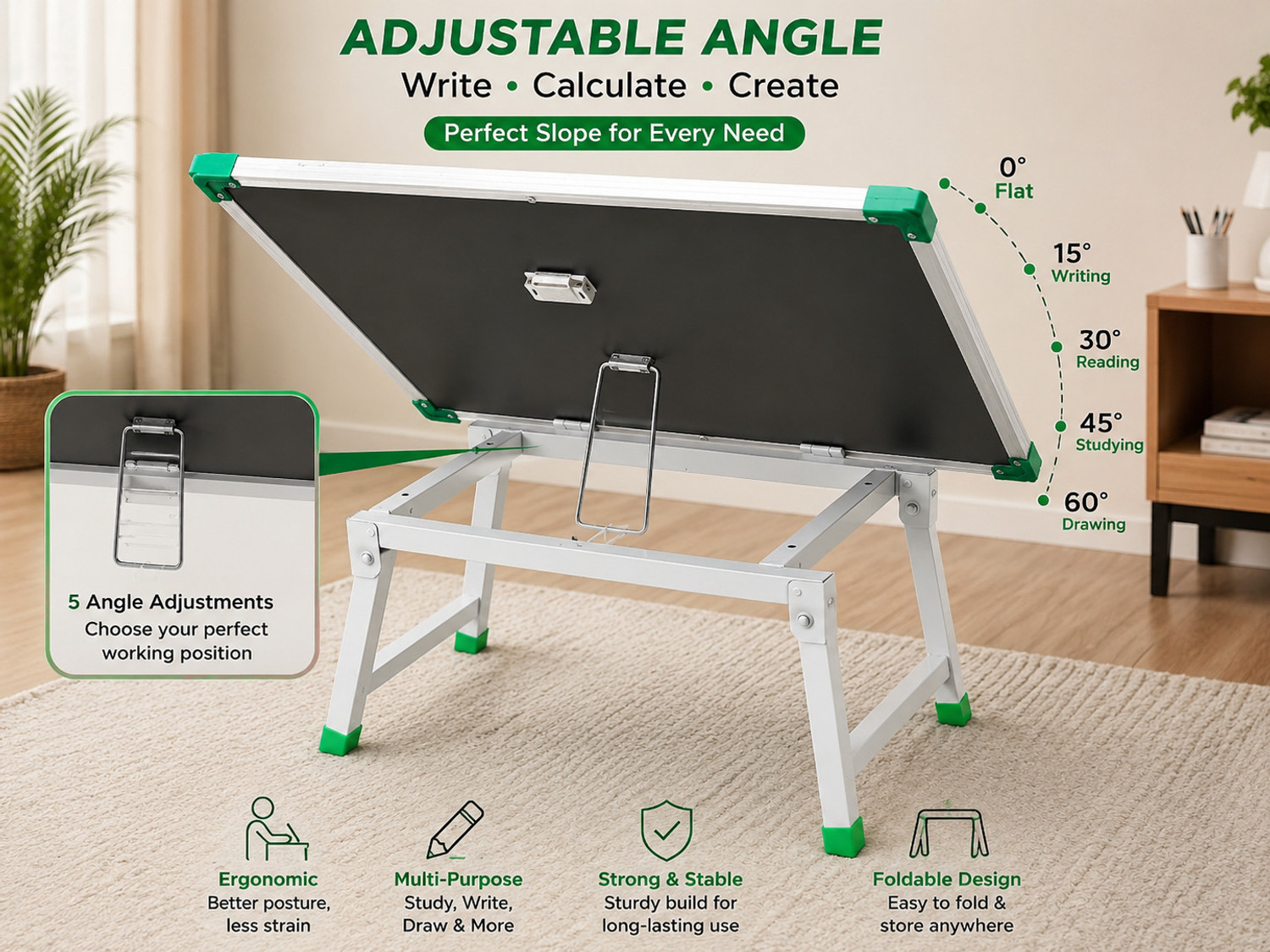 Image of TradeForYou T4Y-LT-001 Wood Portable Laptop Table