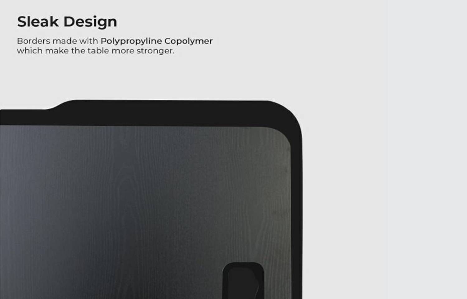 BK SALES Black Cotted Wood Portable Laptop Table - Image 5