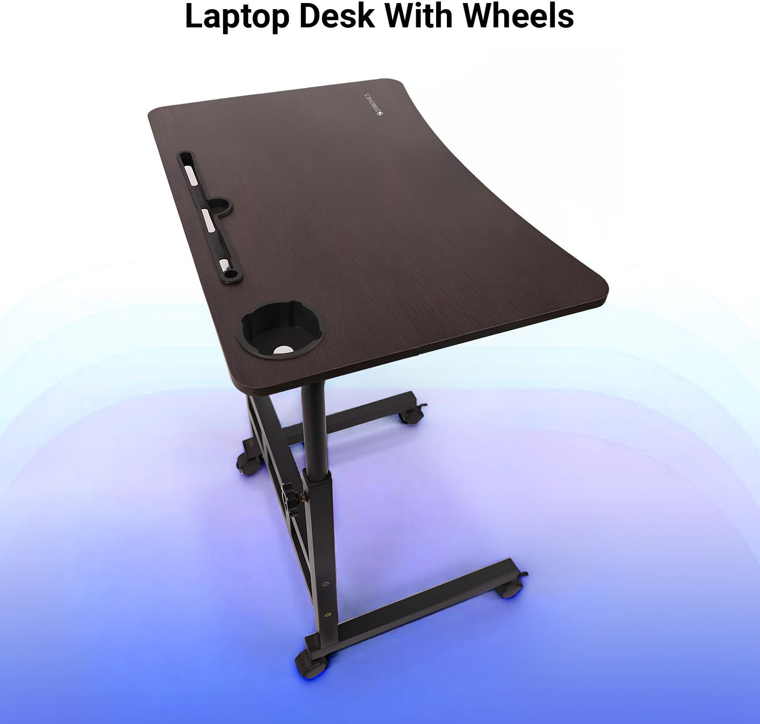 Image of ZEBRONICS ZEB-DOW Y1 Wood Portable Laptop Table