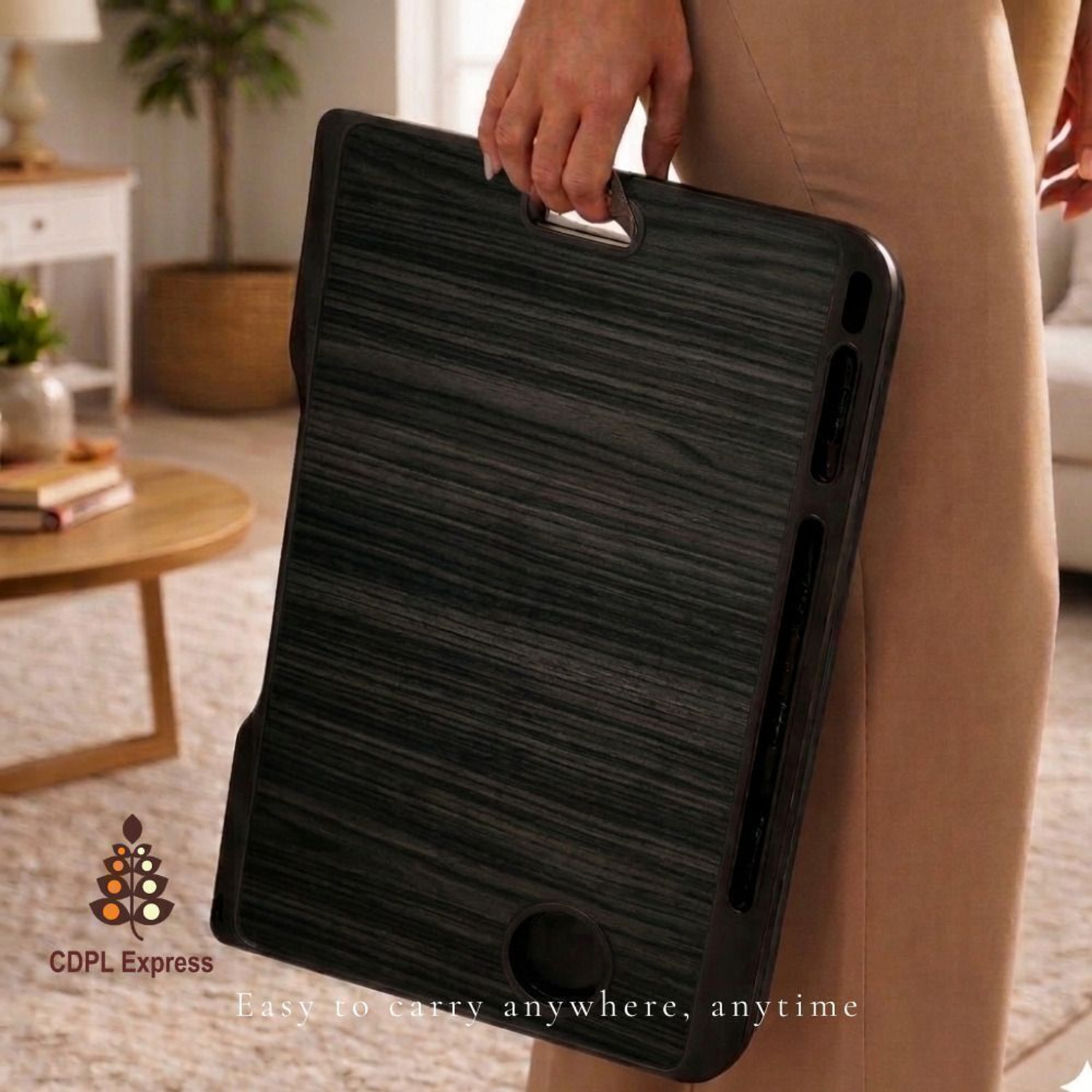 Image of CDPL Express Highest stability I Premium Foldable Multipurpose Wood Portable Laptop Table