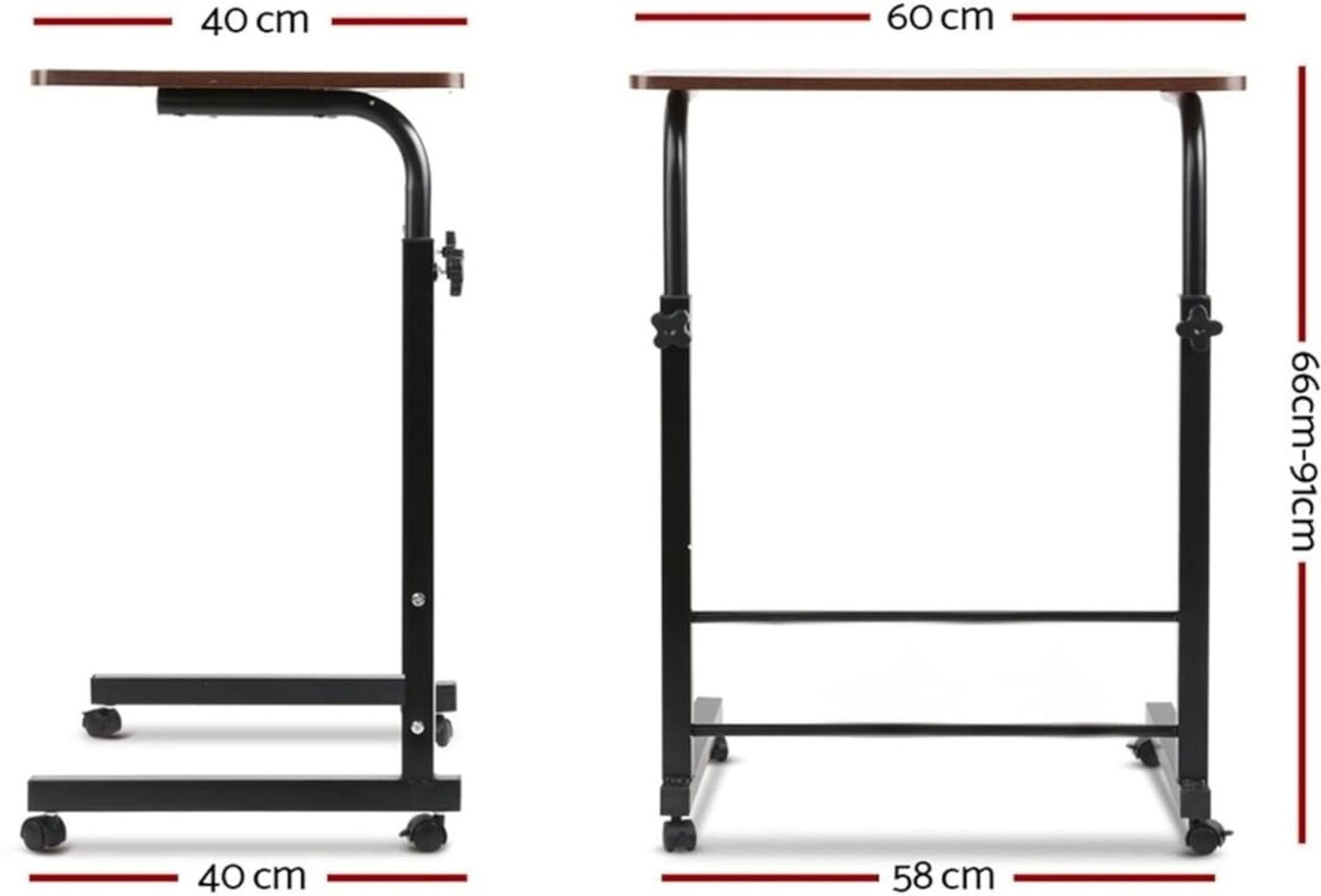 Image of Eliteware's Multi Purpose Laptop Table Wooden (60 X 60 X 40 Cm) Metal Portable Laptop Table