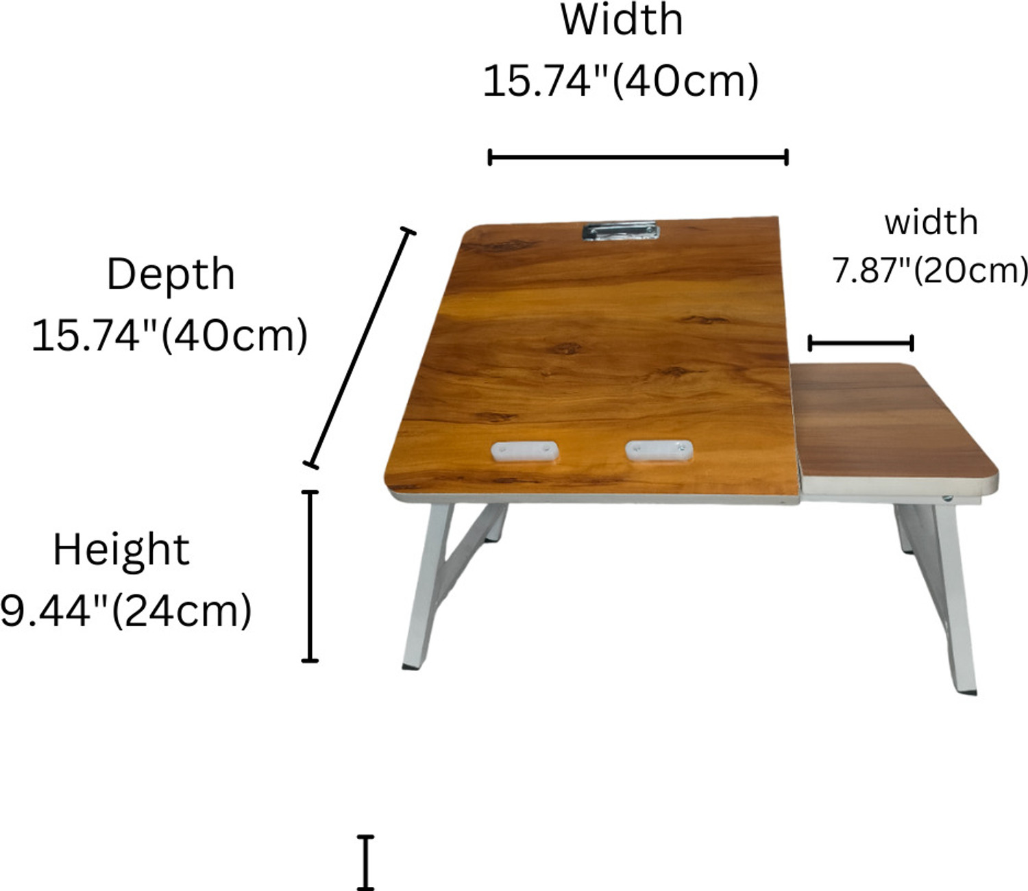 Image of Rite Multipurpose Portable Laptop Study table Adjustable Angle with Laptop Support Wood Portable Laptop Table