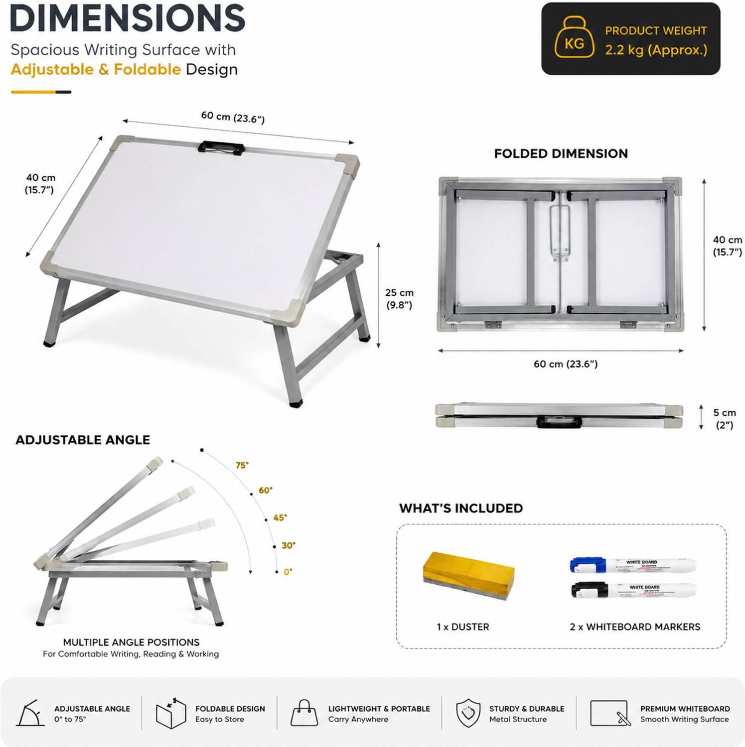 Rite Foldable Portable Laptop Table - Image 2