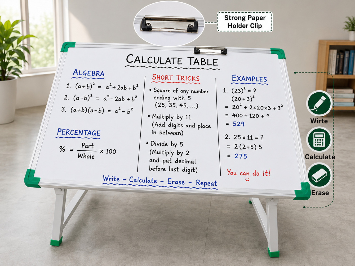 Image of TradeForYou T4Y-LT-001 Wood Portable Laptop Table