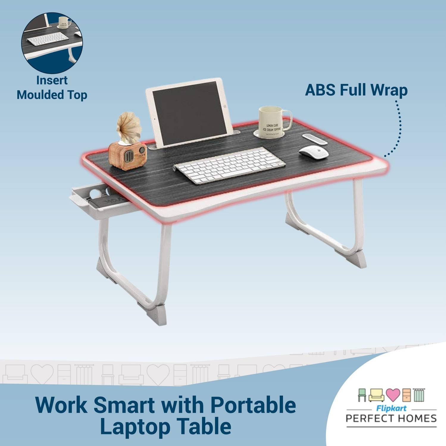 Flipkart Studio Dorm Wood Portable Laptop Table - Image 5