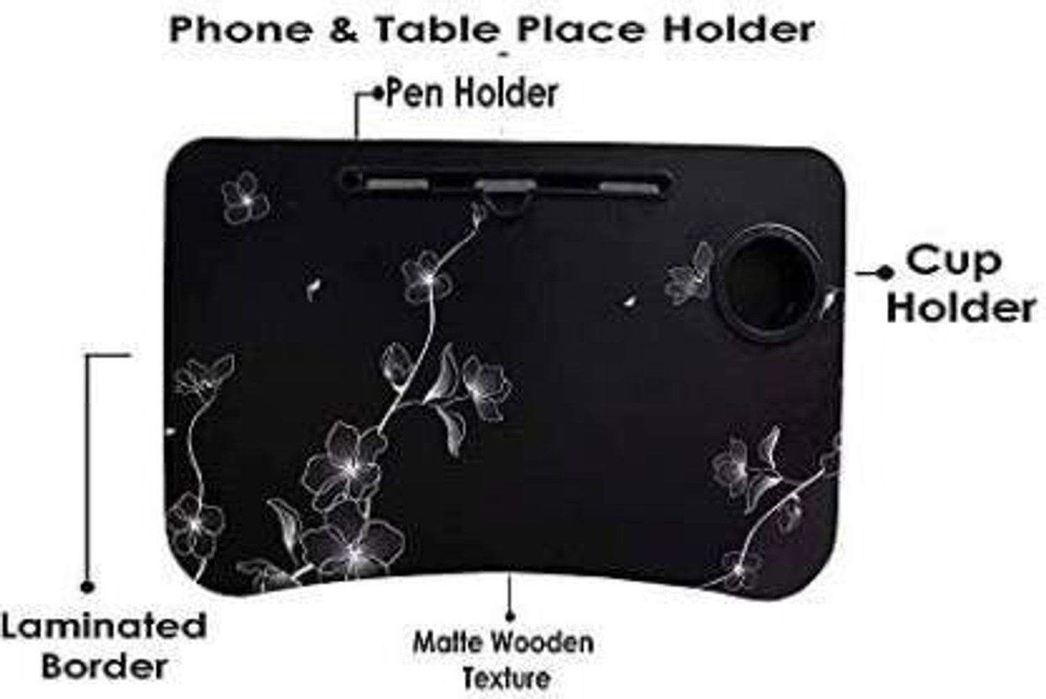 Image of UKDIMUKDI Wood Portable Laptop Table