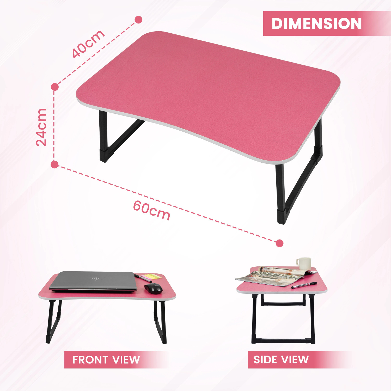 Image of UkdiMukdi Wood Portable Laptop Table