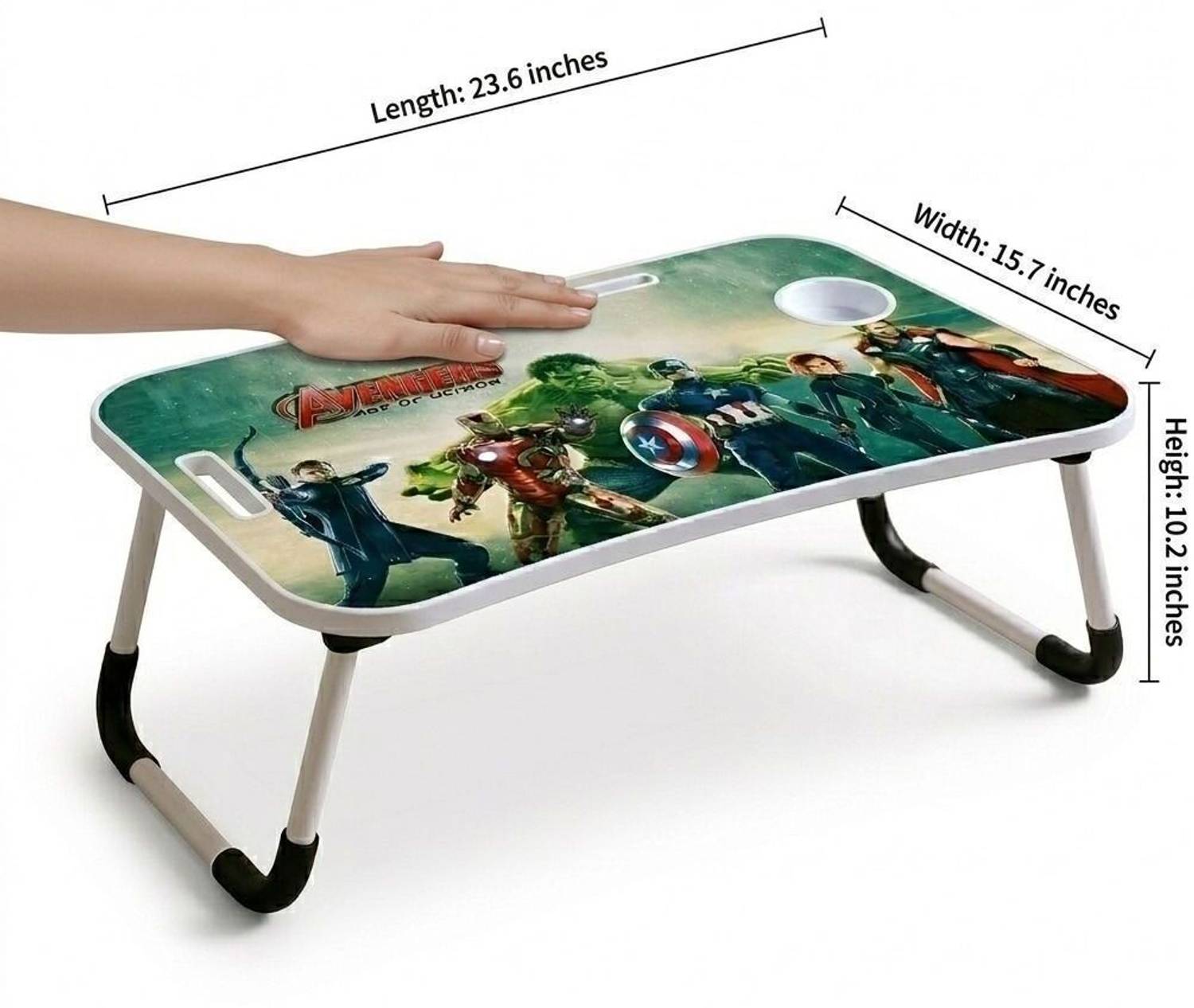 EAGLE Foldable Study Table 60x40cm Wood - Image 3