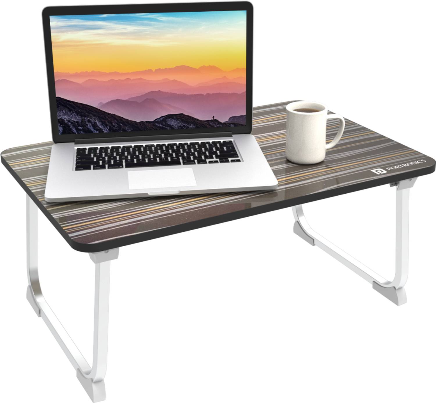 Portronics My Buddy J Foldable Table for kids Wood Portable Laptop Table