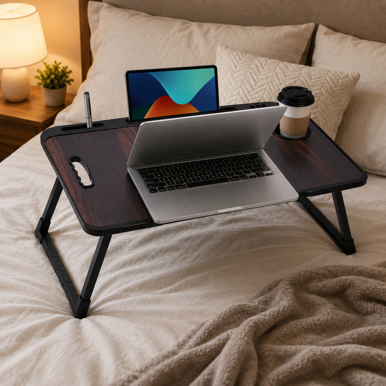 Image of XAIPRO Wood Portable Laptop Table