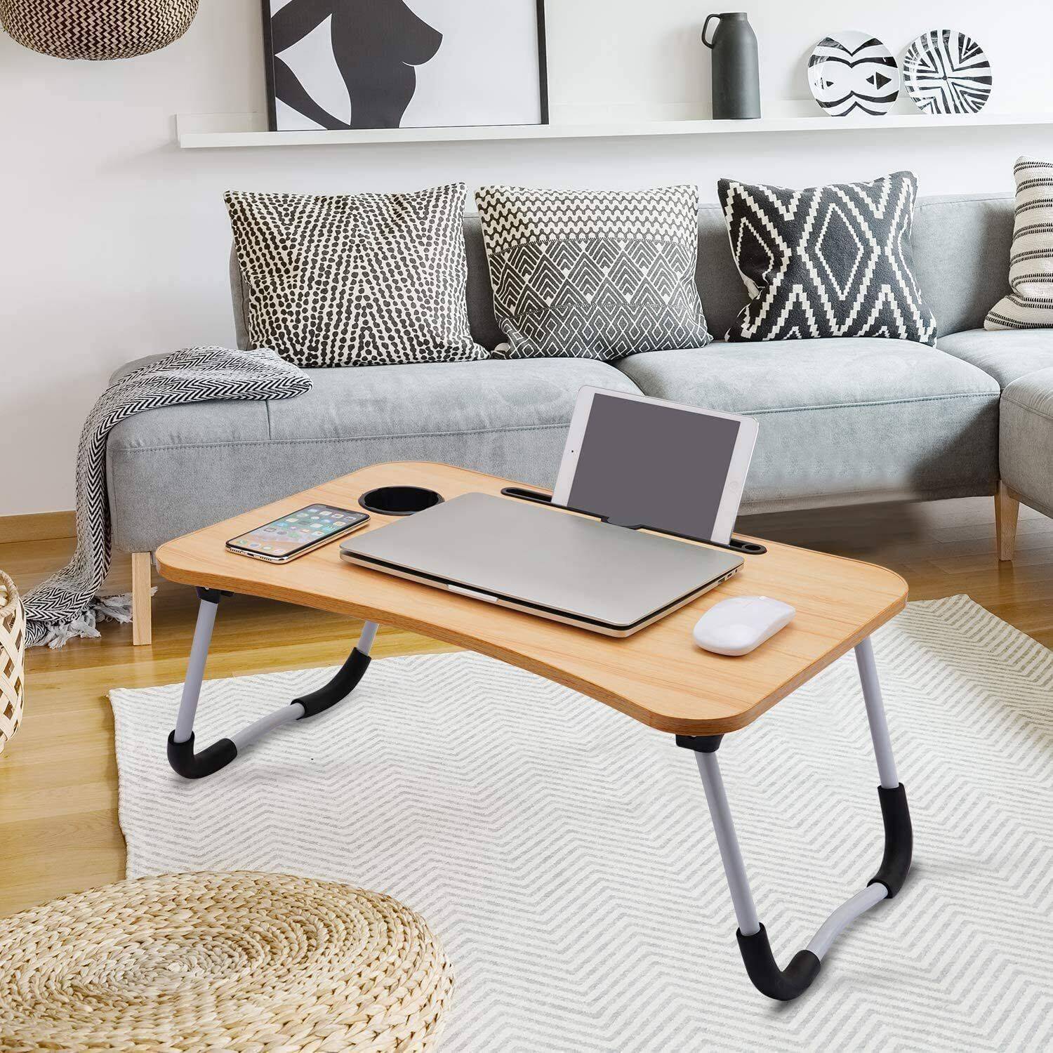 KHODAL ARTH Foldable Multipurpose Wood Laptop Table - Image 2