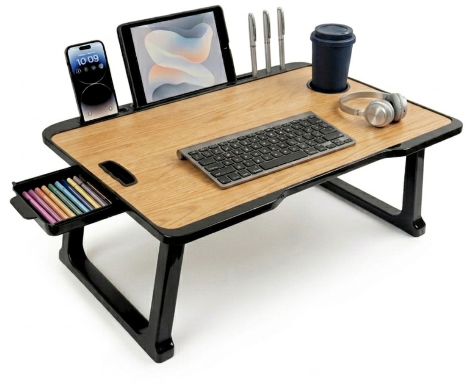 Image of CDPL Express Foldable Multipurpose Wood Portable Laptop Table Wood Portable Laptop Table