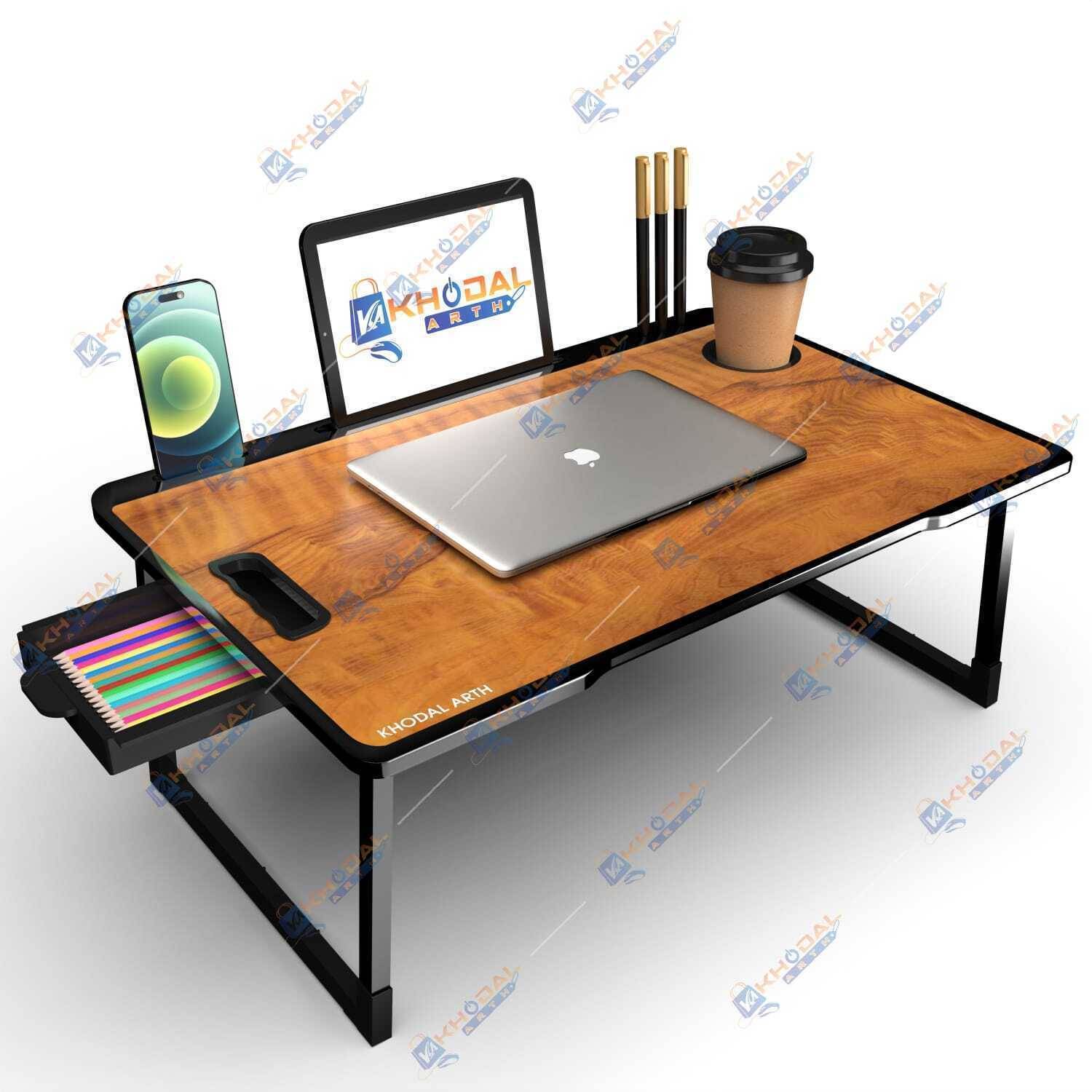 sarun sales Foldable Multipurpose Wood Laptop Table - Image 1