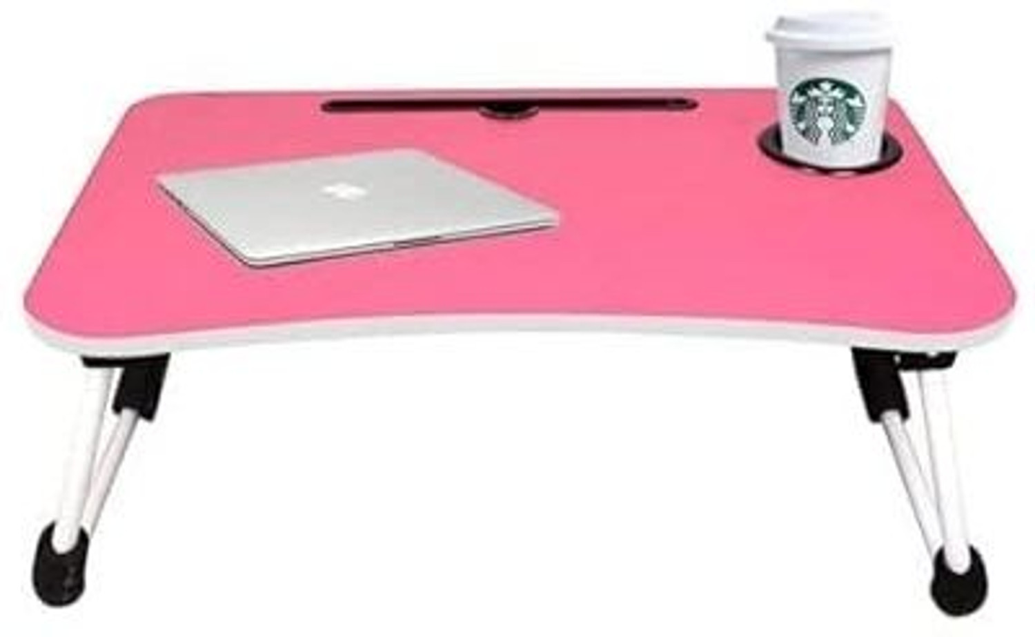 Image of Flipkart SmartBuy Wood Smart Multi-Purpose Laptop Table, Dock Stand, Study Table, Bed Table Wood Portable Laptop Table