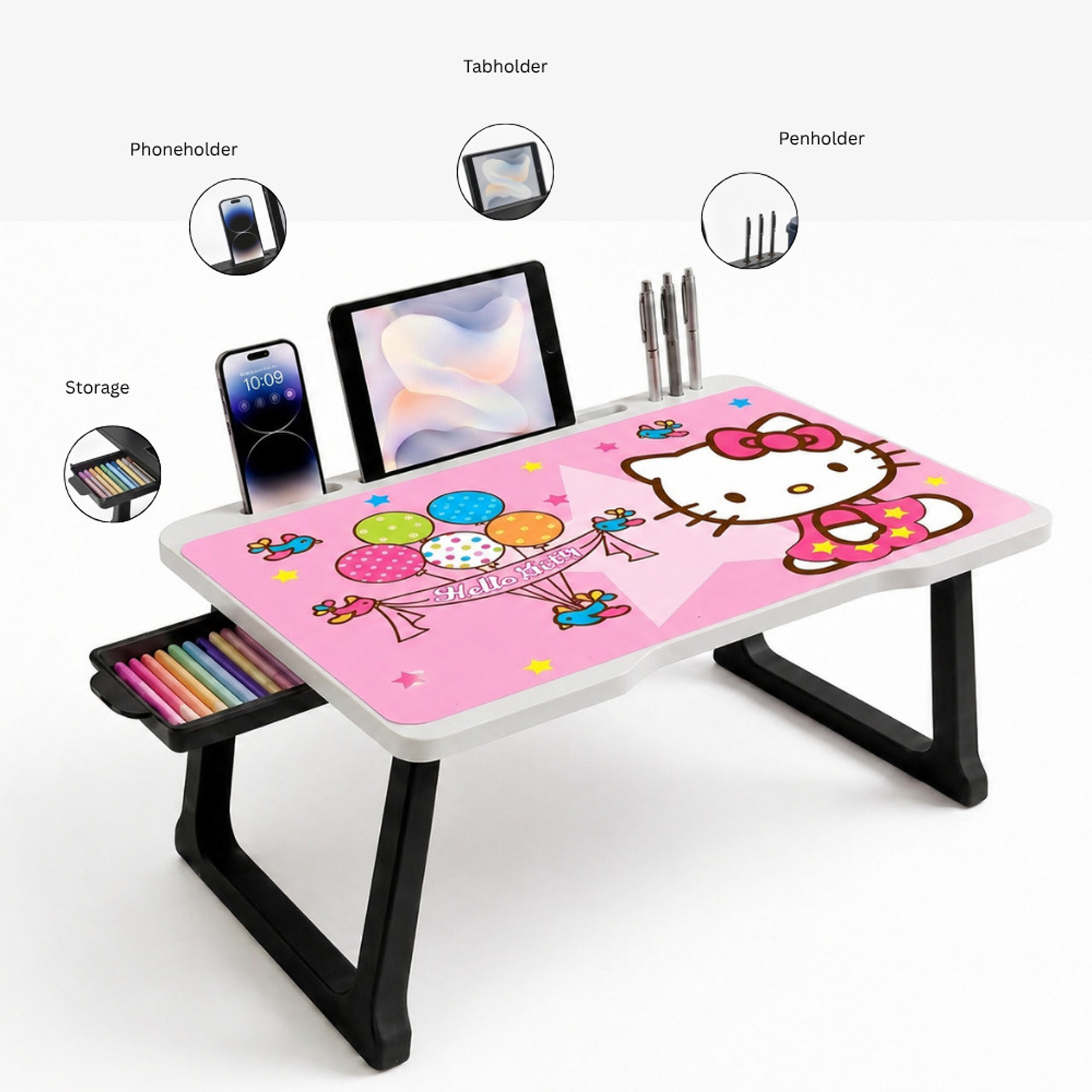 Image of PRIVILON Wood Portable Laptop Table
