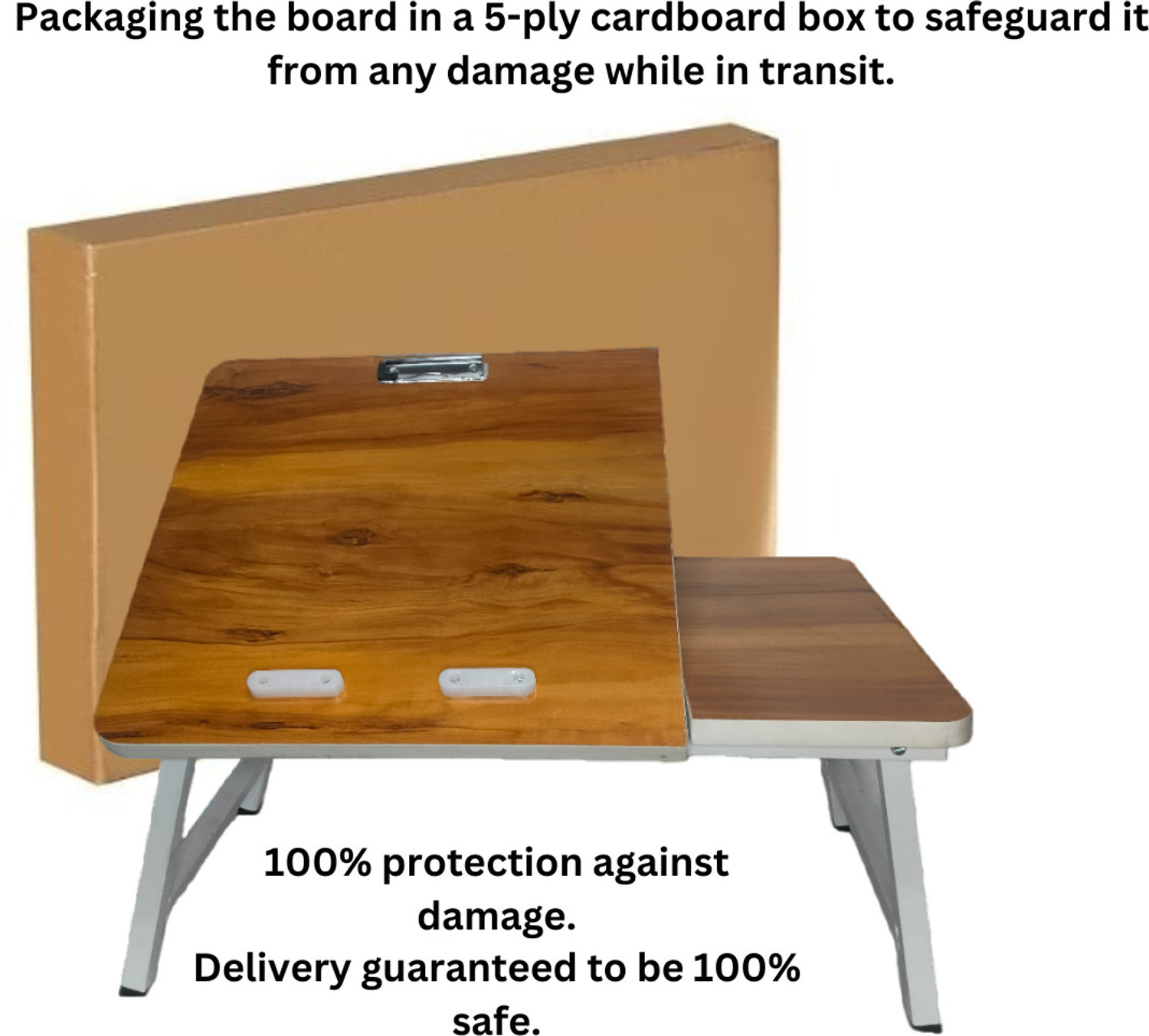 Image of Rite Multipurpose Portable Laptop Study table Adjustable Angle with Laptop Support Wood Portable Laptop Table