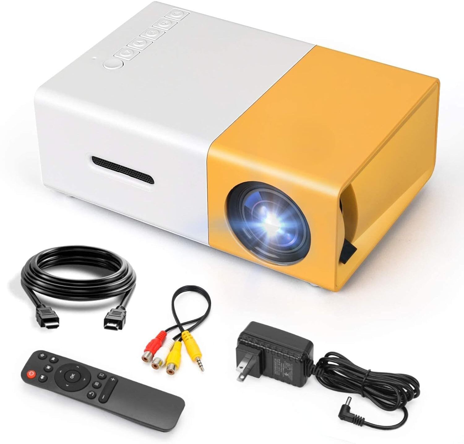 Image of Tech Fuel HD 1080P LED Mini Projector | 400 Lumens | Portable Pocket Theater for Home (400 lm) Portable Projector