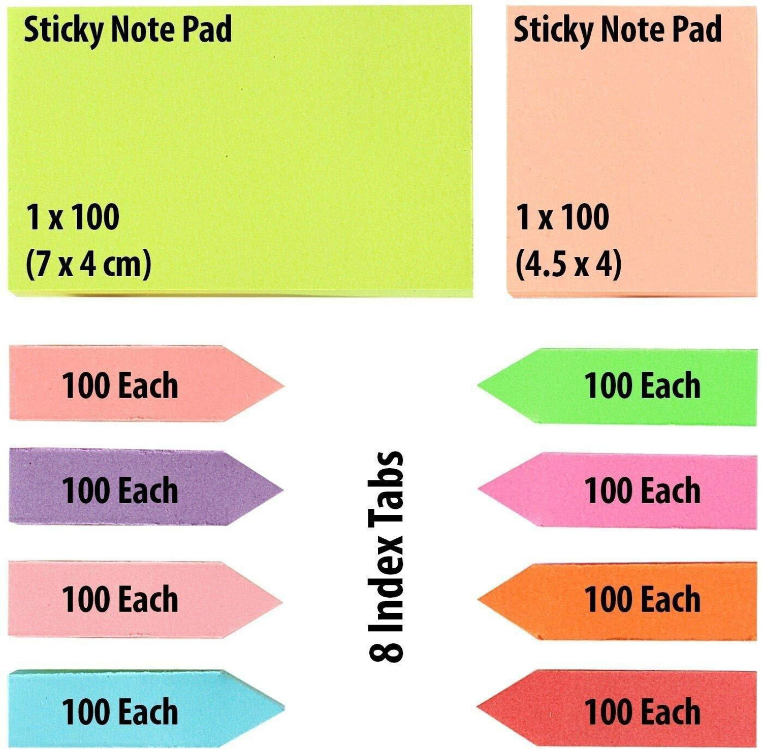 Image of R H lifestyle Vibrant Colour 100 Sheets Pop Up, 6 Colors