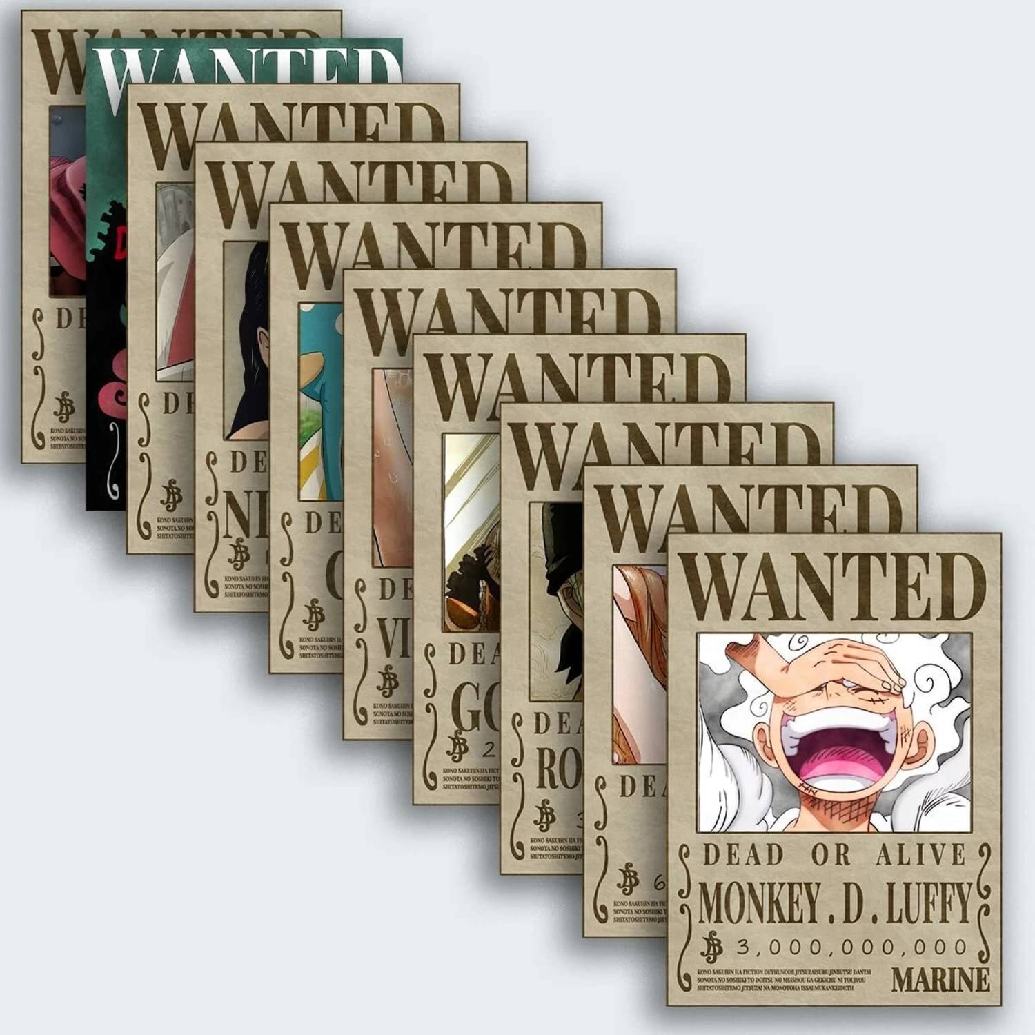 Posternet One Piece Luffy Gear 5 Poster Pack of 10 - Image 1