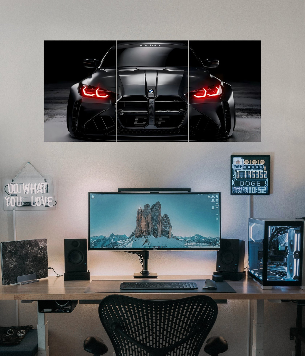 Image of BMW M2 Black Beast - Split Wall Poster Photographic Paper