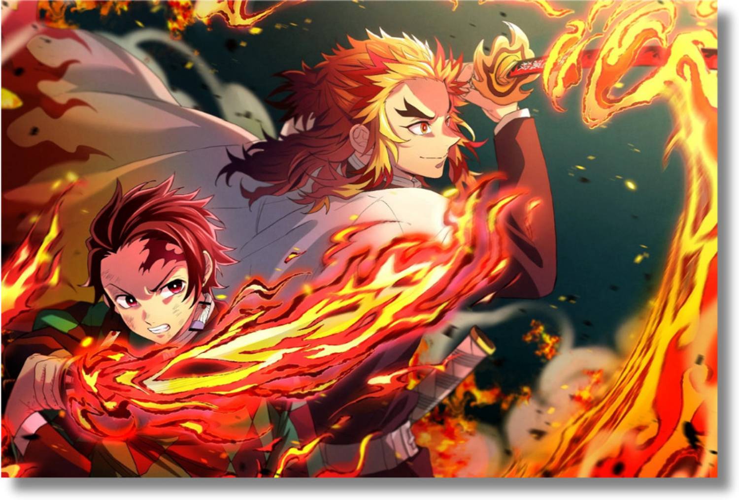 Anime poster Demon_slayer, 12x18 Inch Unframed Anime Poster | printed on 300 GSM Card Sheet | Room and Home Decoration Wall Art Paper Print