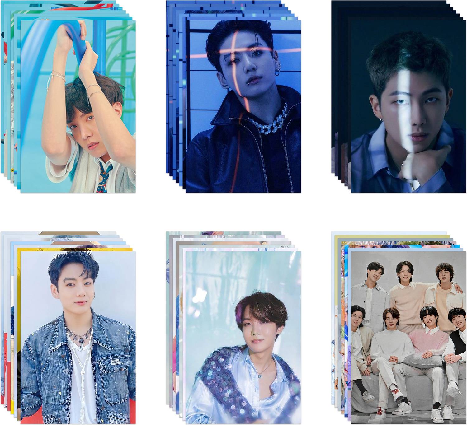 BTSフォトカードアルバム Pack of 42 BTS Band Members Photocards for Fans & Album Collection