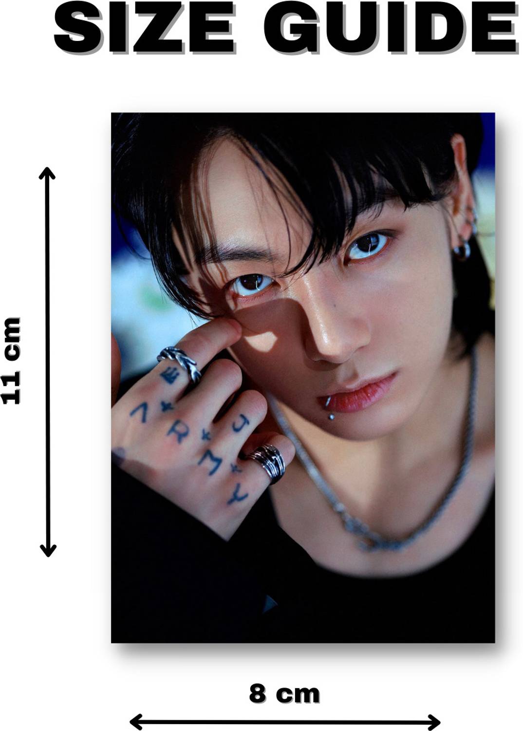 BTS Jungkook - Seven Photocards Pack Of 16 (8 x 11 cm) | BTS JK