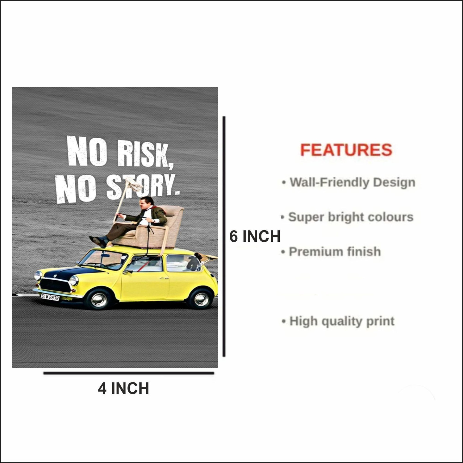 Image of Motivational Poster Set of 36 | 4x6 High-Quality Prints for Office, Gym, Study Room | Inspirational Wall Decor for Success & Focus Photographic Paper