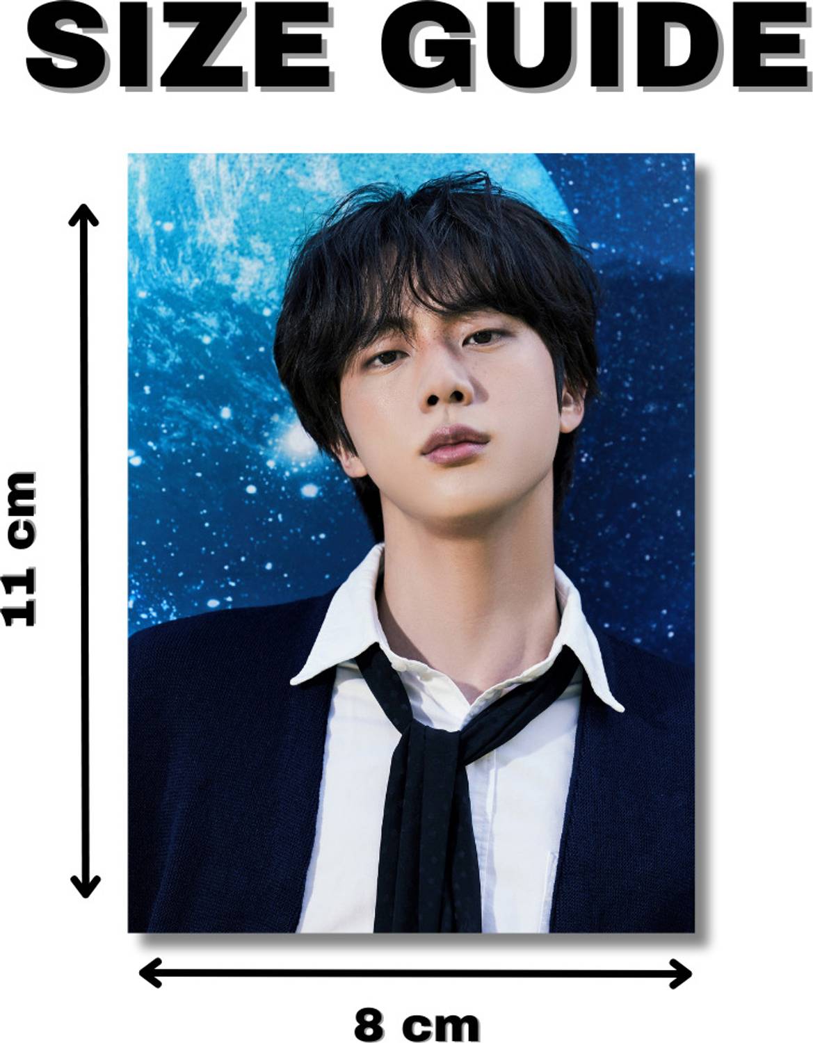 BTS Photocards Pack of 16 (8 x 11 cm) | BTS Jin Photocards | BTS