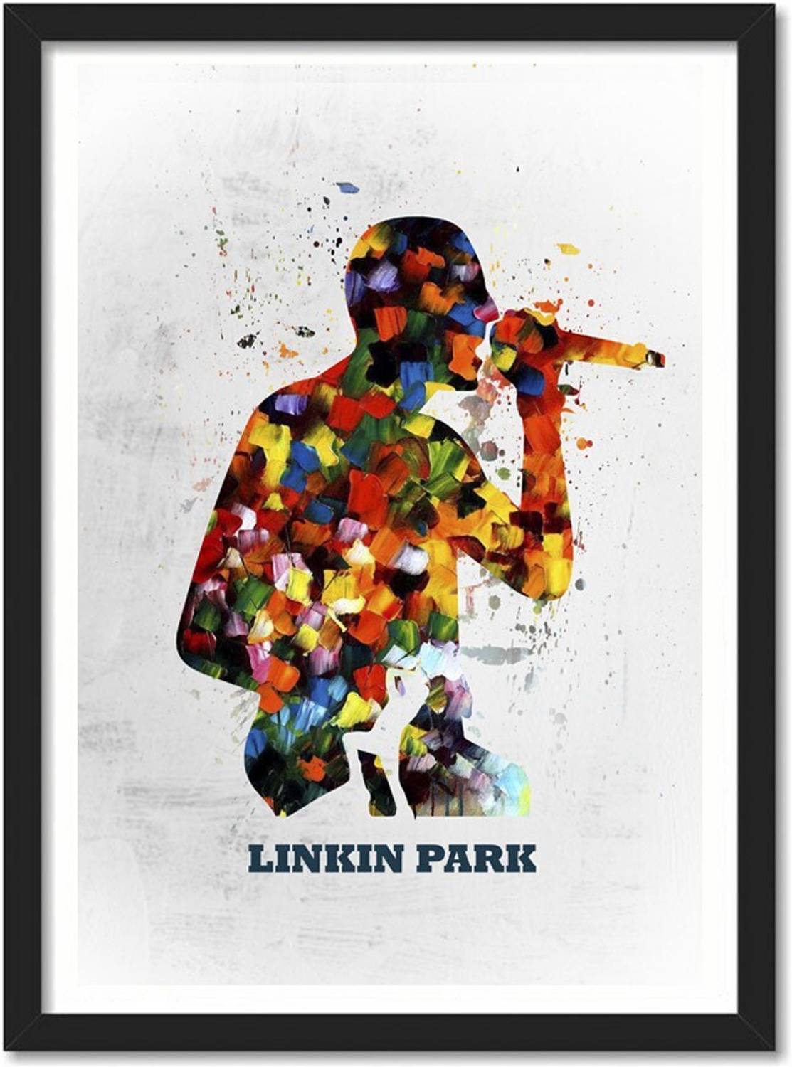 LINKIN PARK pop up リトグラフ　ポスター Linkin Park Pop Art Framed Poster For Room & Office (10 Inch X 13