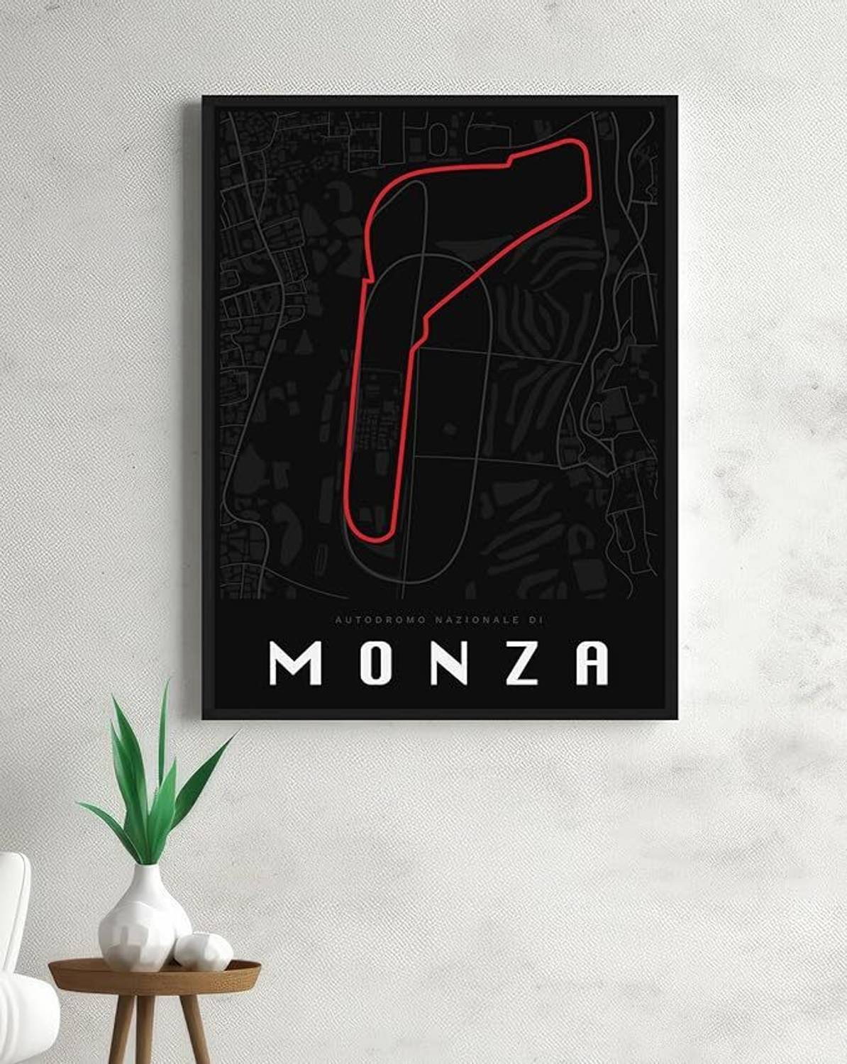 Générique Motorsport Circuits Poster - Minimalistische Racing Traces