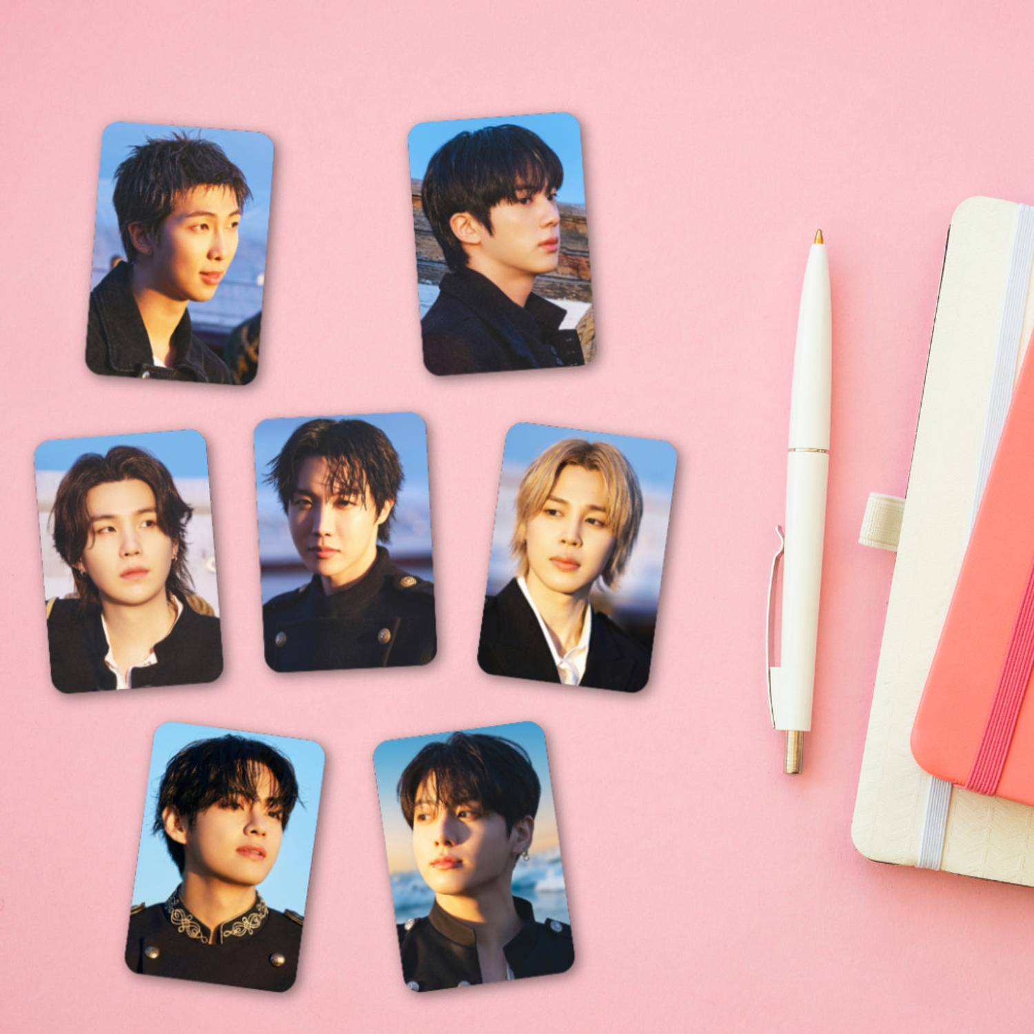 BTS Swim Photocards Pack of 50 (8.8 x 5.6 cm) | BTS Round-Edge