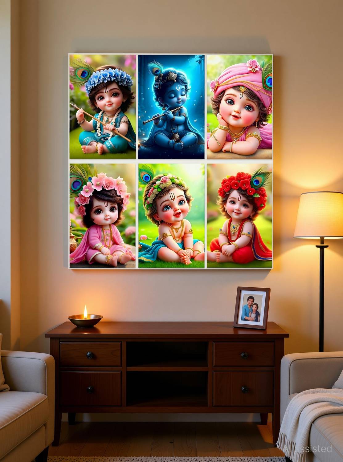 Cute Baby krishna poster for Pregnant Women Photographic Paper