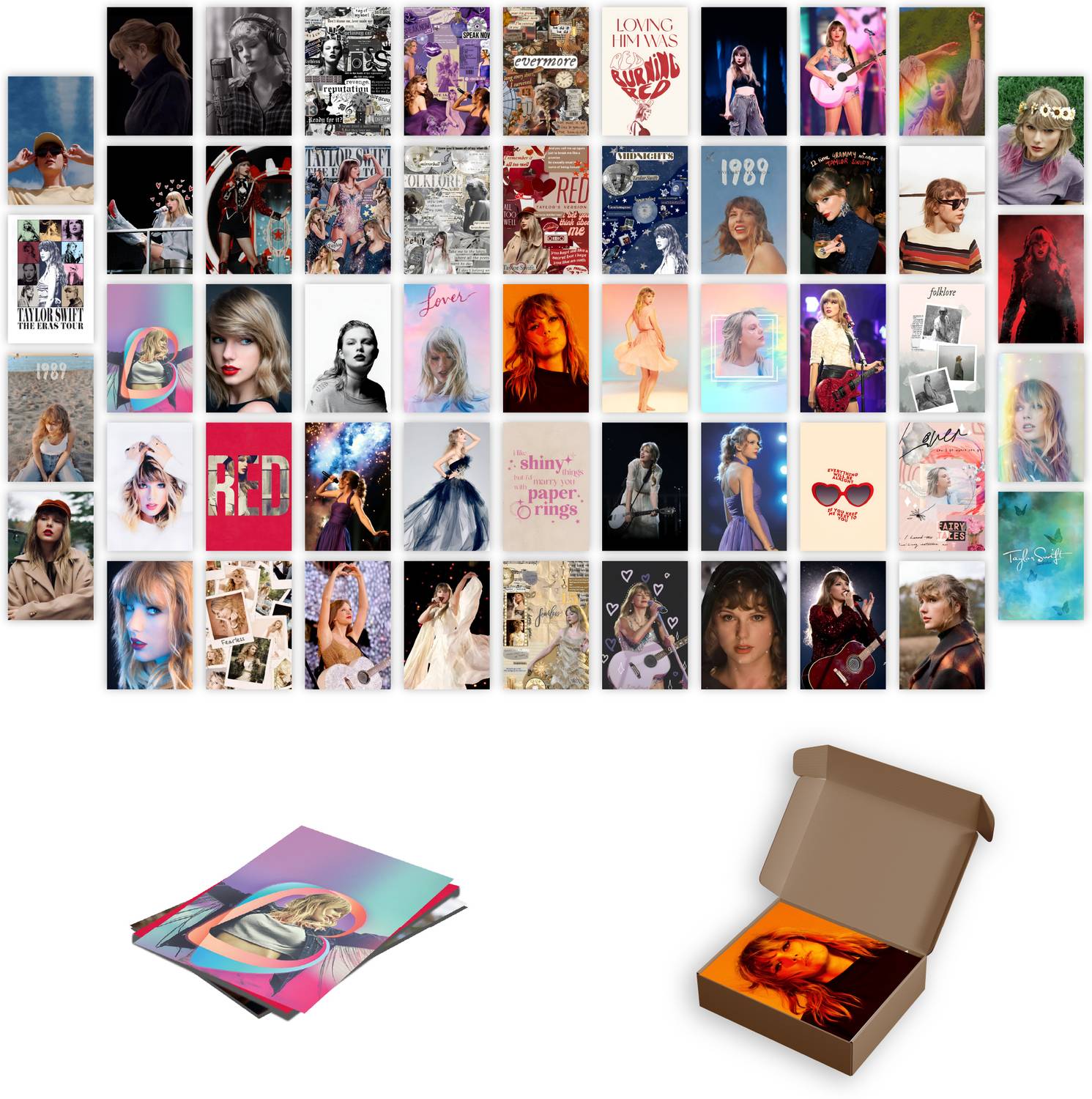 Pack of 54 Taylor Swift Posters Collage Kit For Wall Fine Art