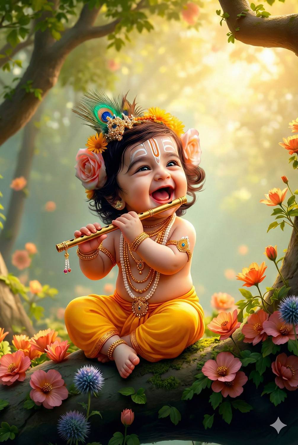 eautiful Natural Bal Krishna (Ladu Gopal) Posters For Pregnant Woman, Home, Photographic Paper