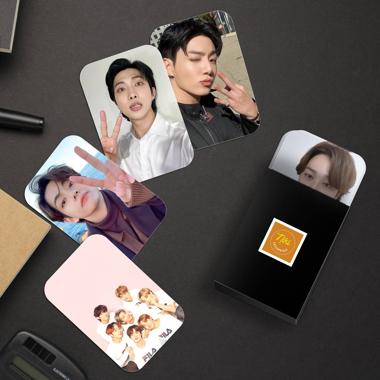 BTS Selca Small Photo Cards ( Set of 23 + 2 Freebie ) Fine Art