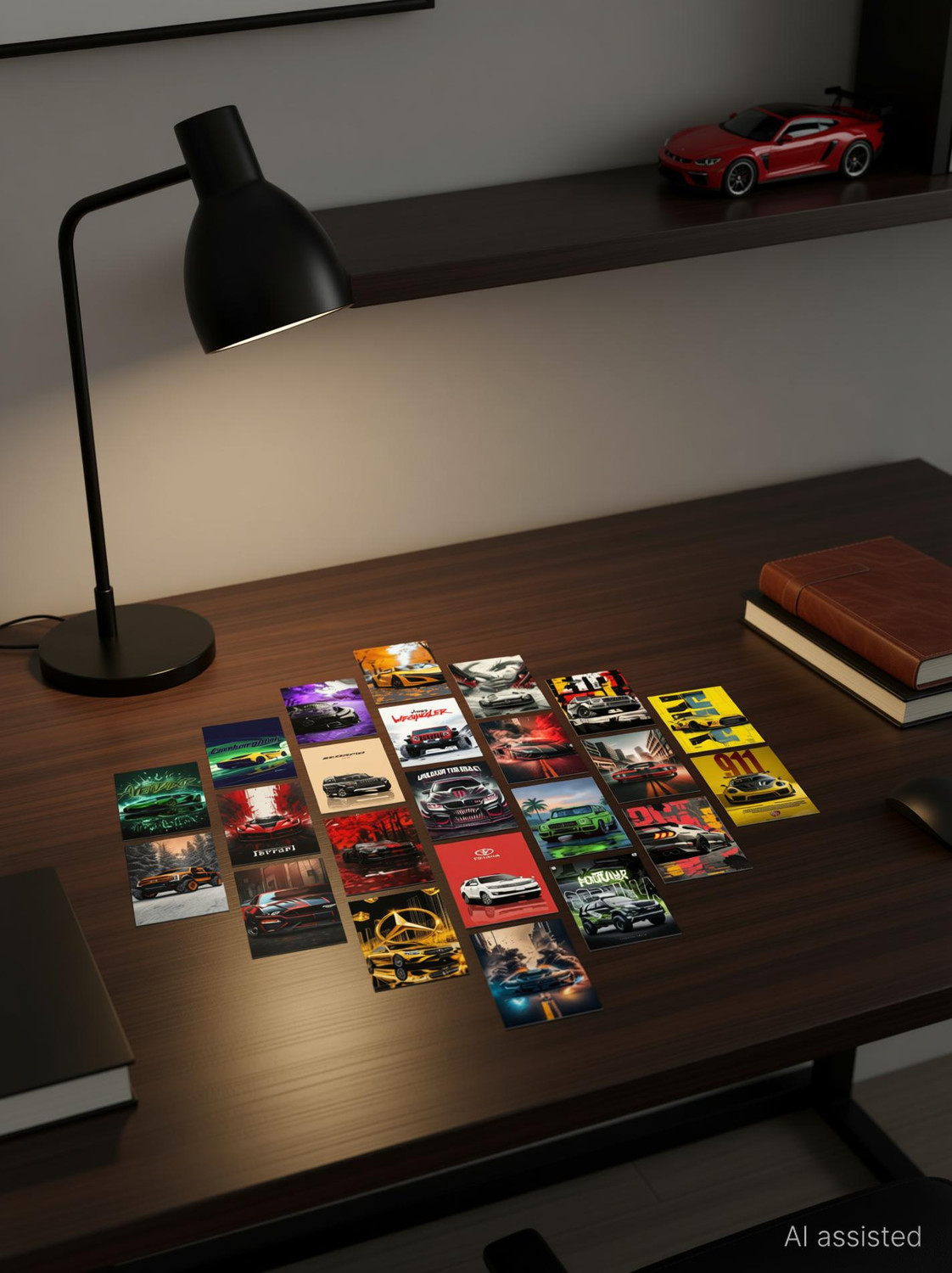 Image of Pack of 23 Car Wall Collage Kit Posters | Posters for Wall Decoration | Wall Art For Bedroom, Office, Living room, (6 inch X 4 inch) Vinyl