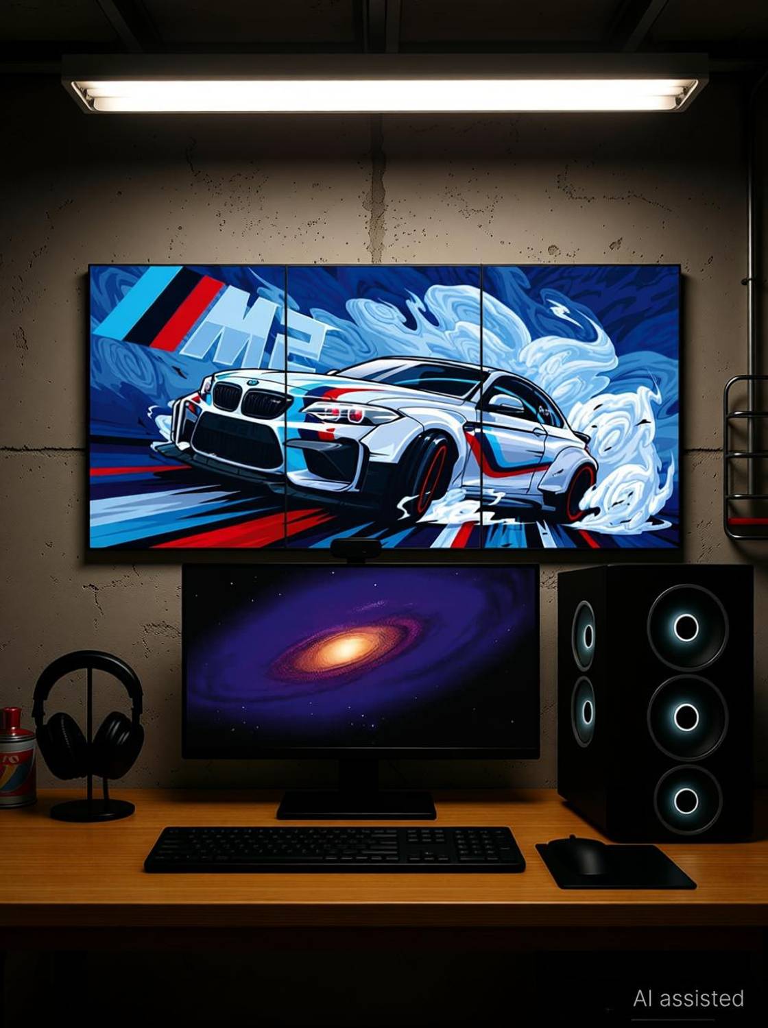 BMW M2 Series Car Wall Posters – A4 Size Split Set Printed on 300 GSM Art Sheet for Room and Garage Decor Photographic Paper