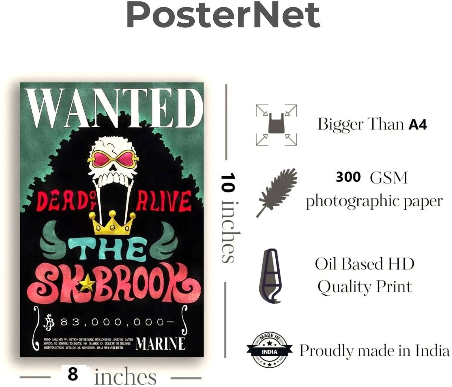 Posternet One Piece Luffy Gear 5 Poster Pack of 10 - Image 4