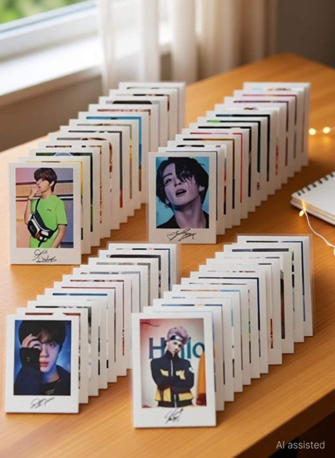 Image of BTS Signature Photocards, 48 Pcs Album Collection for Kpop and BTS Fan Paper Print