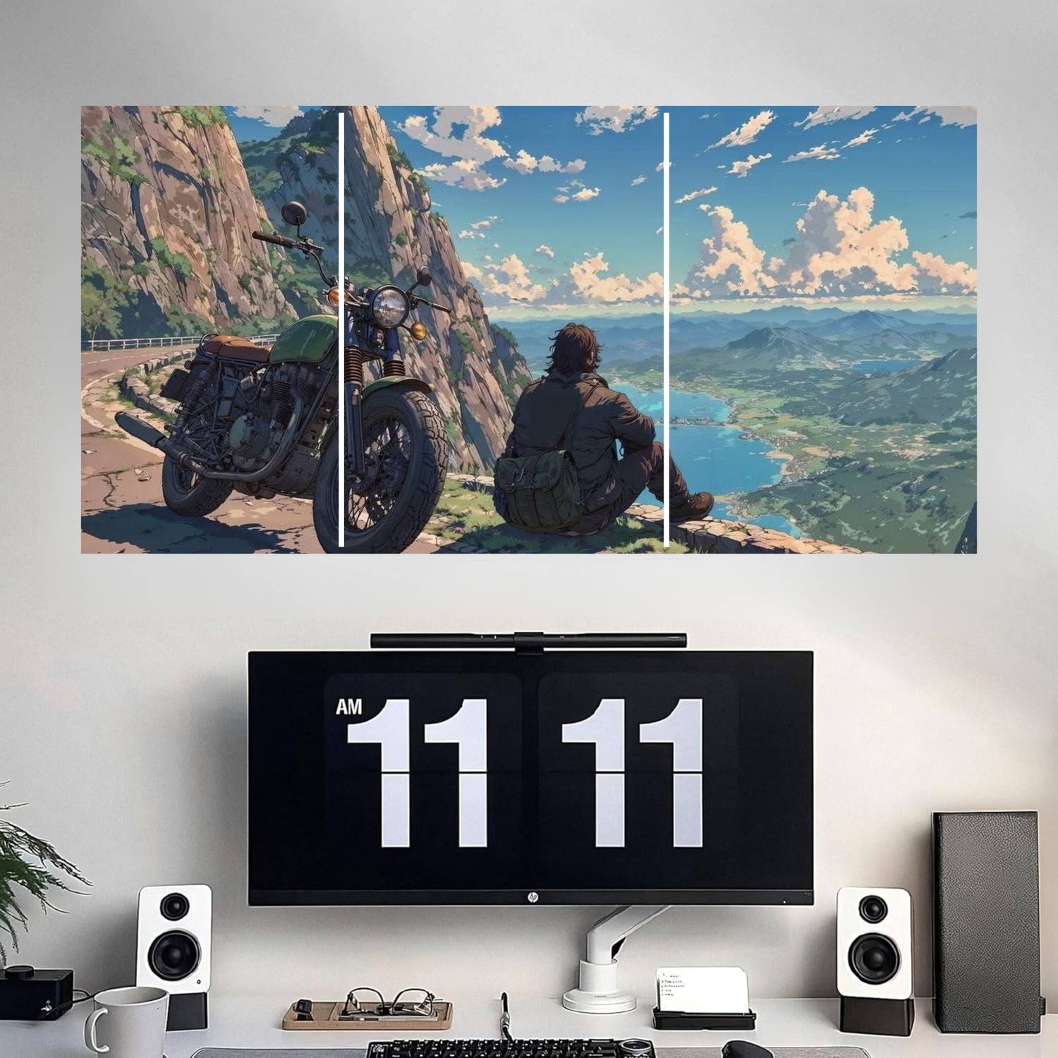 A4 Split Poster Set of 3 Mountain Adventure Wall Art – High