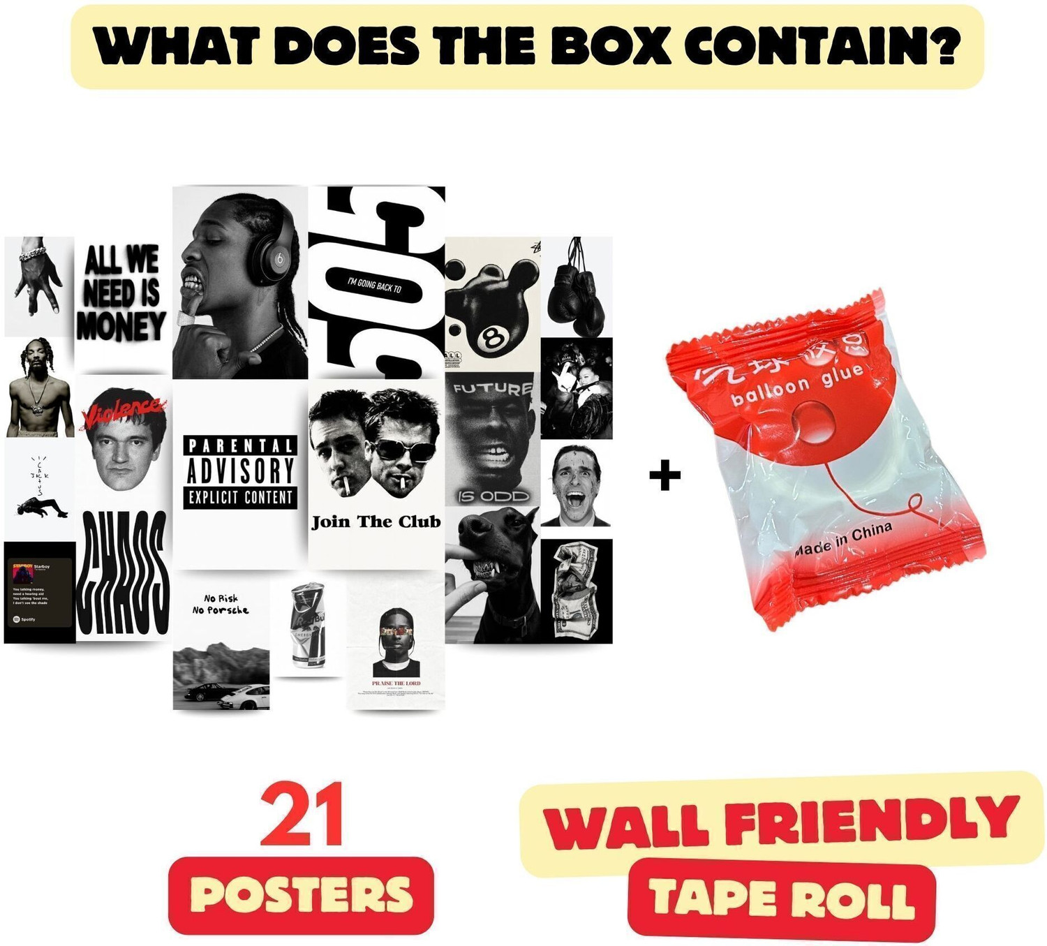 Image of Hip Hop Flo Wall Poster Kit- Set of 21 Multisized Posters (Four-A4, Eight-A5, Nine-A6) Paper Print