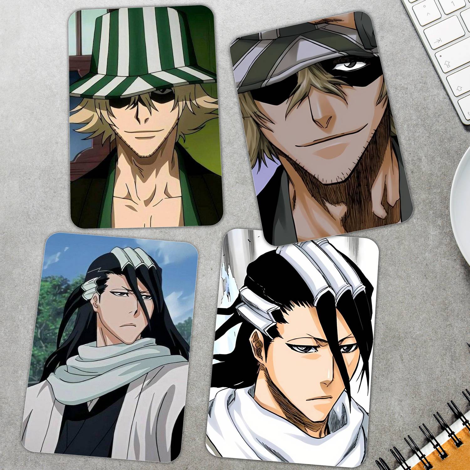 Bleach Anime Members Photo cards ( Set of 14 + 2 Freebies ) Photographic Paper