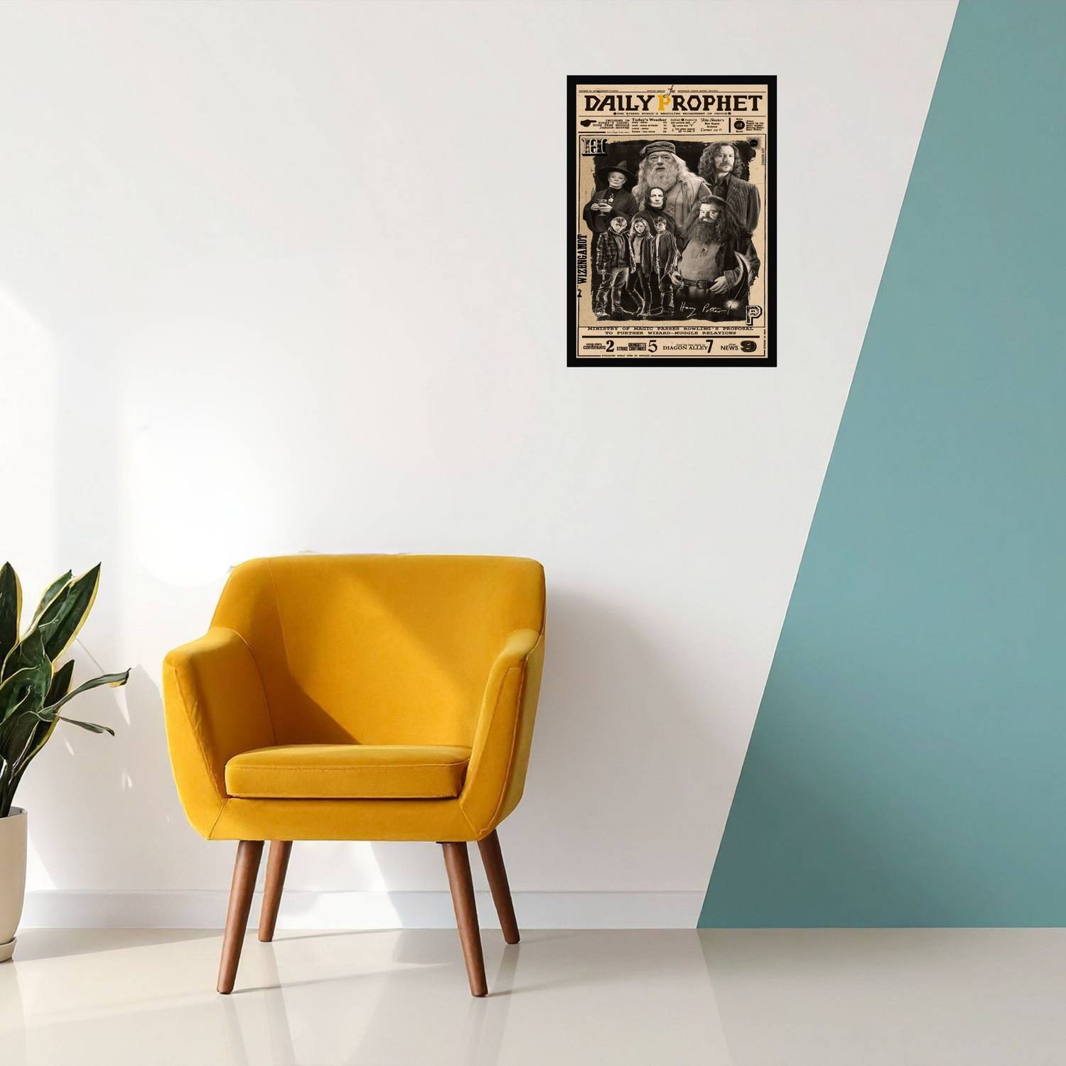 Newspaper Vintage Wall Art with Frame | 8x12 Inch Matte Print in