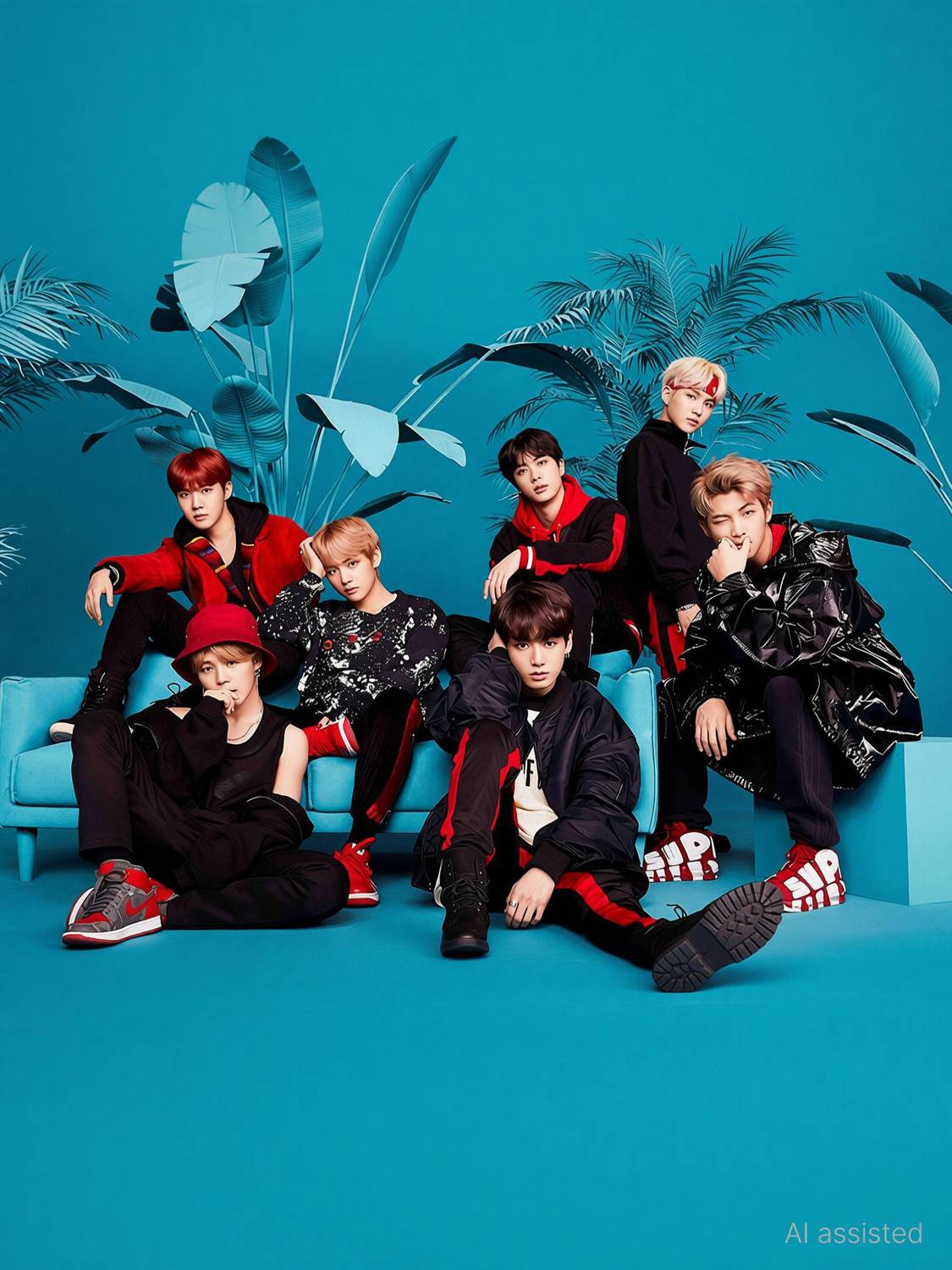BTS Band Members Photos Paper Print